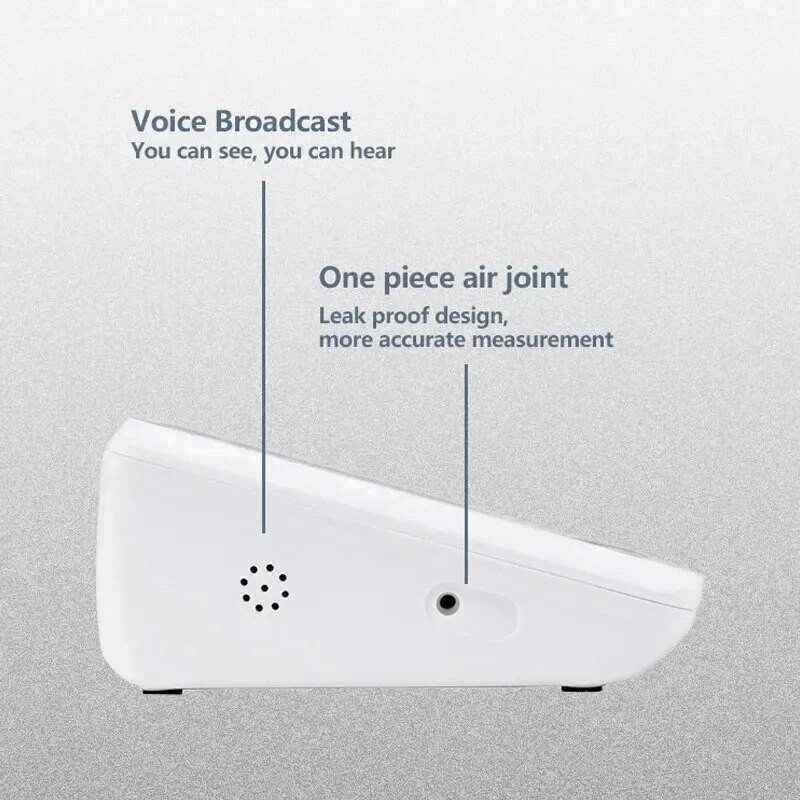 Medical Digital Arm Blood Pressure Monitor - Automatic Tensiometer & Heart Rate Pulse Meter