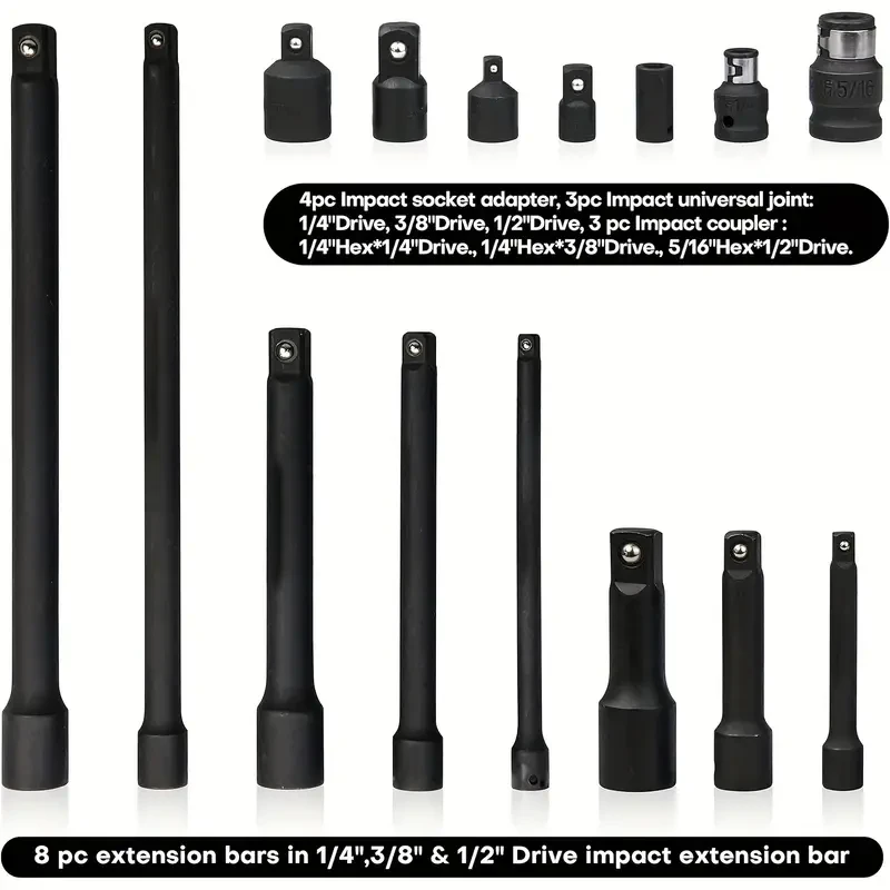 18pcs Drive Tool Accessories Set