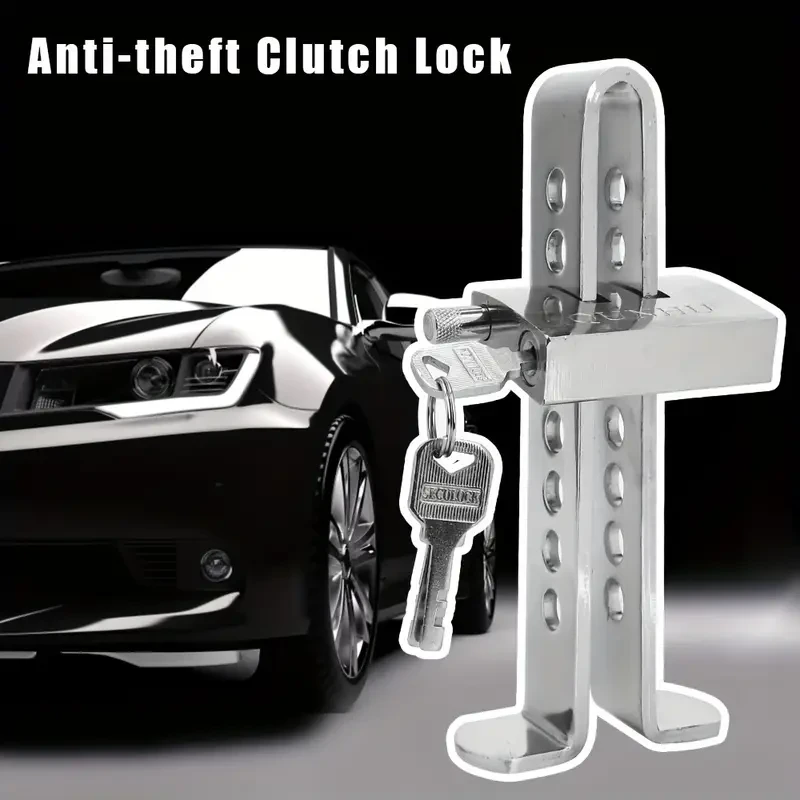 1pc Auto Brake Pedal Lock Steel Stainless Universal Throttle Accelerator Security Anti