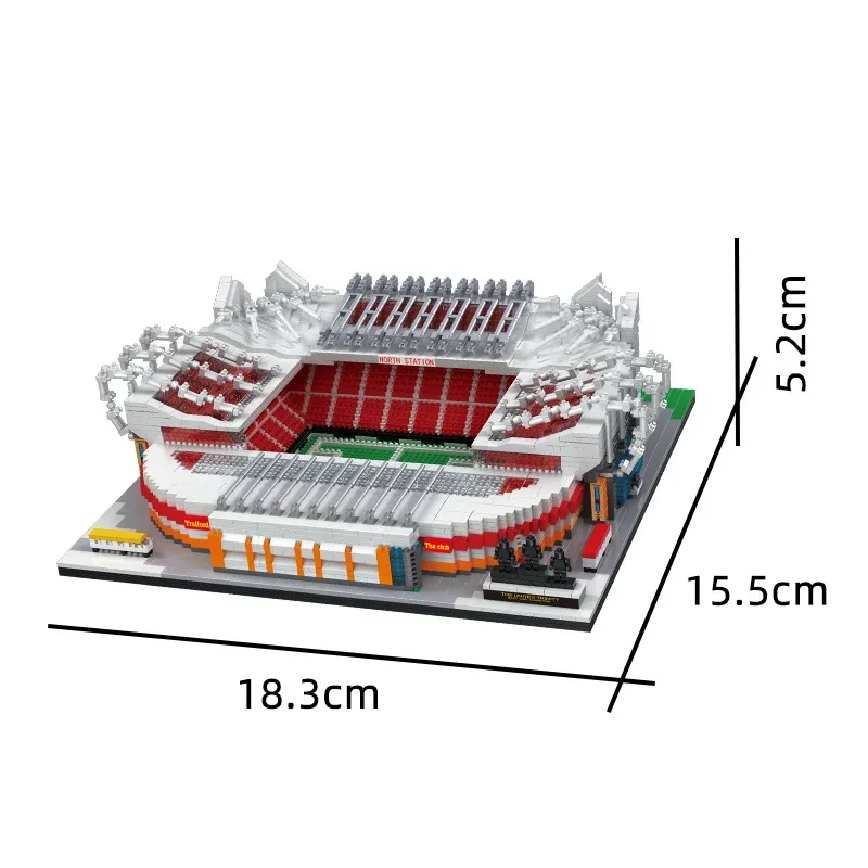 Creative Building Block Toy 8633-8650 Cathedral Football Field Building
