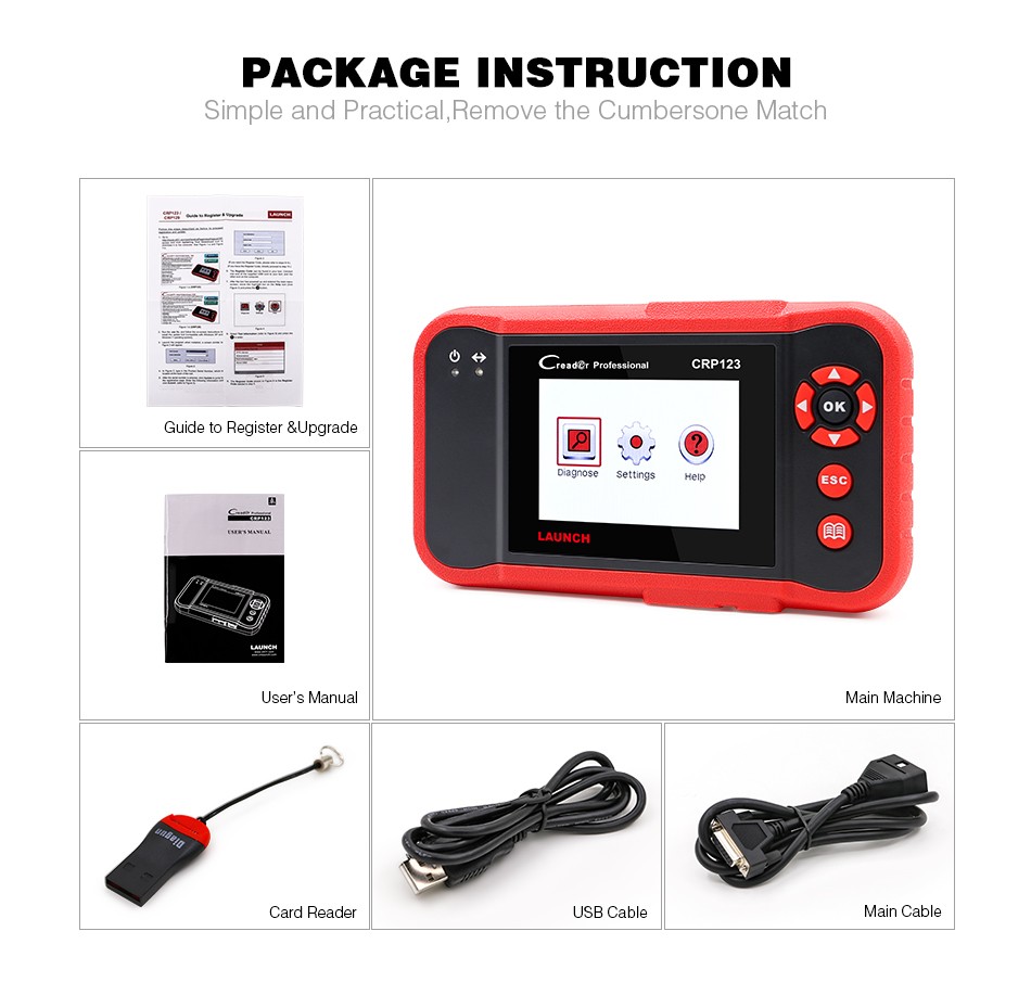 CRP123 Fault Detector Automobile Diagnosis Equipment