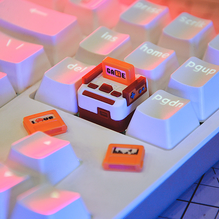 Retro Styling Mechanical Keyboard Transparent