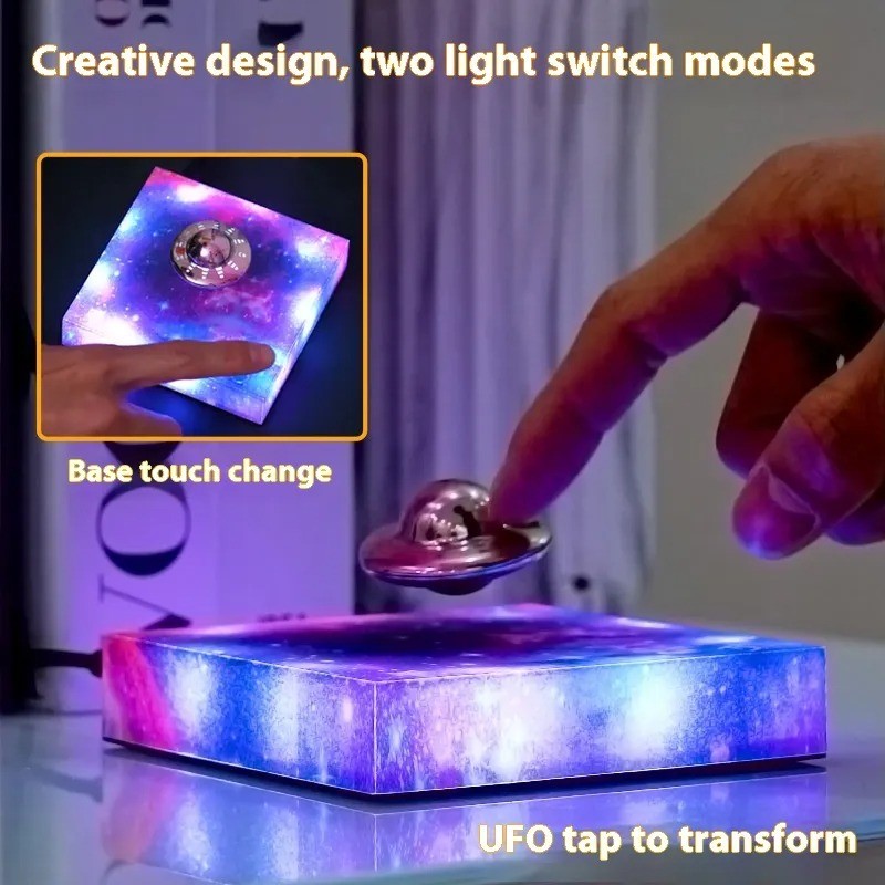 Levitating UFO Galaxy Lamp - Magnetic Suspension Star Light