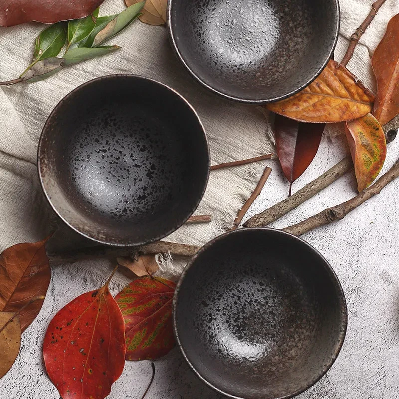 Creative Retro Stoneware Japanese Tableware Ceramic Bowl