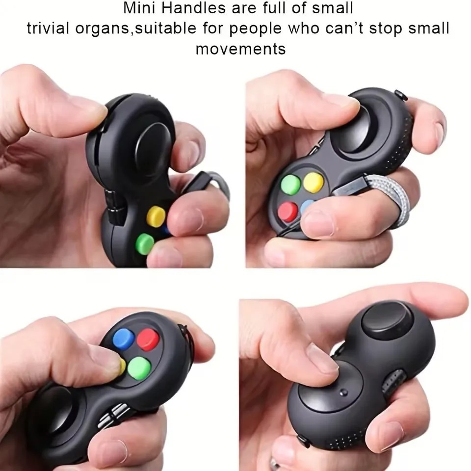 EDC 8 Sides Fidget Cube  Anti-Stress Magic Toy for Autism, ADHD, Anxiety Relief & Focus