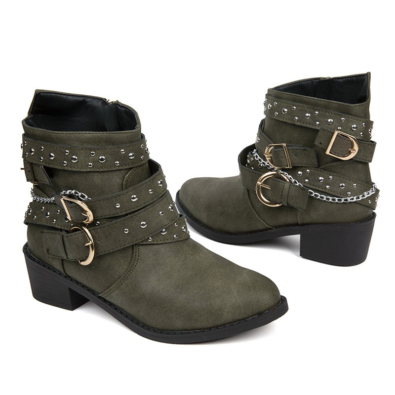 European Flair: Women's Dr. Martens Punk Rivet Leisure Boots