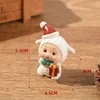 Handmade animal Santa ornaments