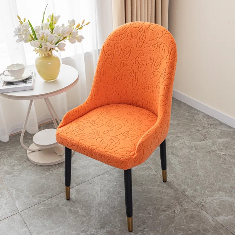 2024 New Modern Large Semi-Circular Curved Pineapple Chair with Armrests  Elastic Chair Cover for Household, Universal All-Year Comfort