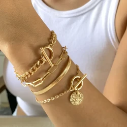 4pcs Timeless Chic Women's Bracelet Set -