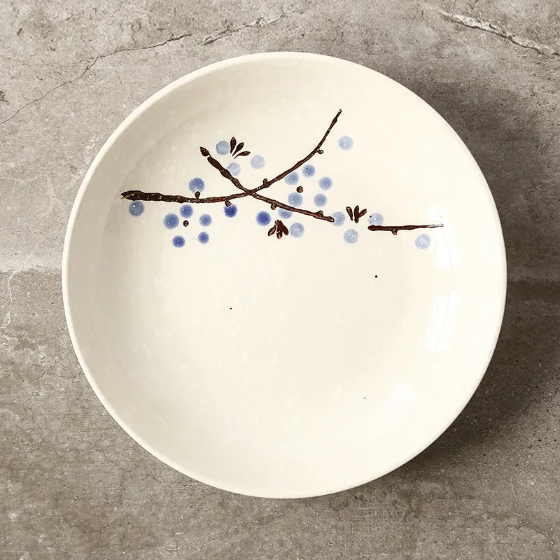 Domeiran Japanese Hand-Painted Sakura Noodle Bowl Ceramic Bowl Noodle Bowl