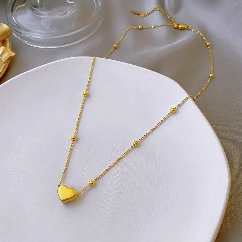 Love Pendant Necklace Female Clavicle Chain