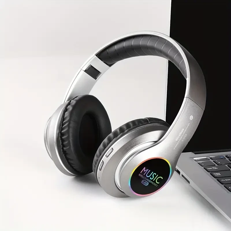 Foldable Wireless Headphones with Deep Bass