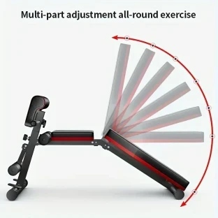 ADKING 13-in-1 Foldable Dumbbell Bench - Adjustable Sit-Up Aid & Strength Trainer
