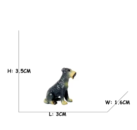 Simulation Farm Animals Playsets Lovely Deerhound Dog Figurines Beagle Action Figure Boston Terrier Bearded Collie Model Toy Kid