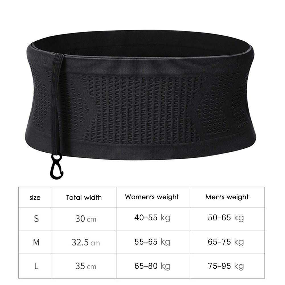 Seamless Running Waistpack  Lightweight Invisible Jogging Waist Bags