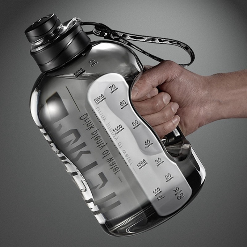 2.7/1.7L Insulated Water Bottle with Straw  Leakproof Fitness Bottle for Gym, Travel, Hiking, and Camping