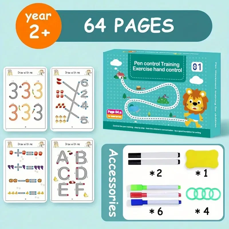 Educational Painting Magic Copybook Set