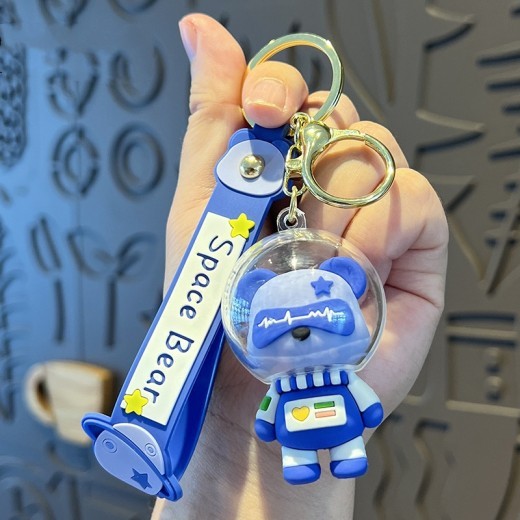Creative Cartoon Cute Space Bear Keychain