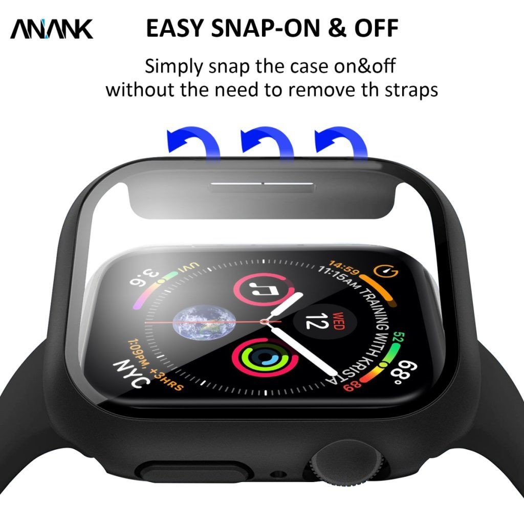 Apple Watch 44MM Screen Protector with Case, for 4,5,6, High Quality