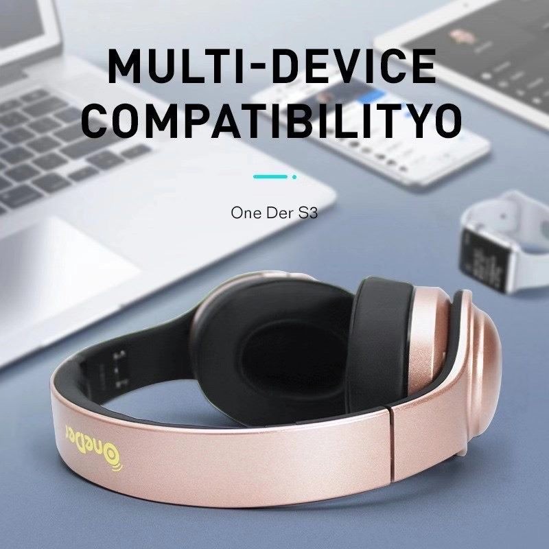 Headphone, Oneder S3 2 in 1 wireless headphone and loudspeaker