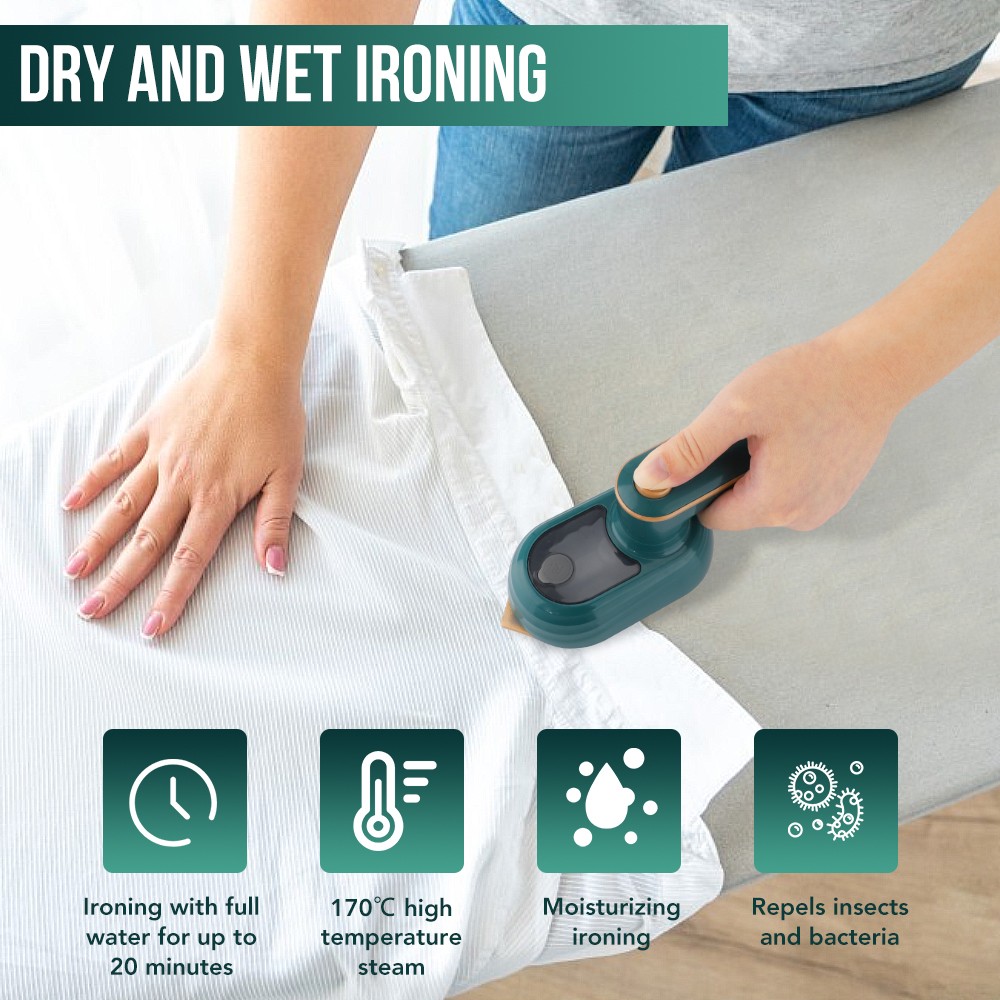 Mini Garment Steamer Steam Iron Handheld  Portable Wet and Dry Ironing Machine for Clothes