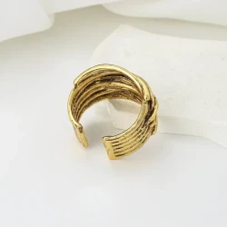 Retro Multi-coil Bracelet Open Index Finger