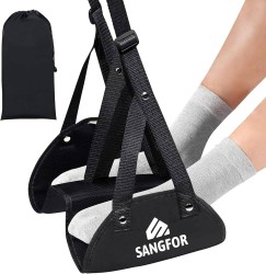 Portable Airplane Footrest - Adjustable Strap