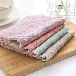 LMETJMA 10pcs Kitchen Cloth Dish Towels