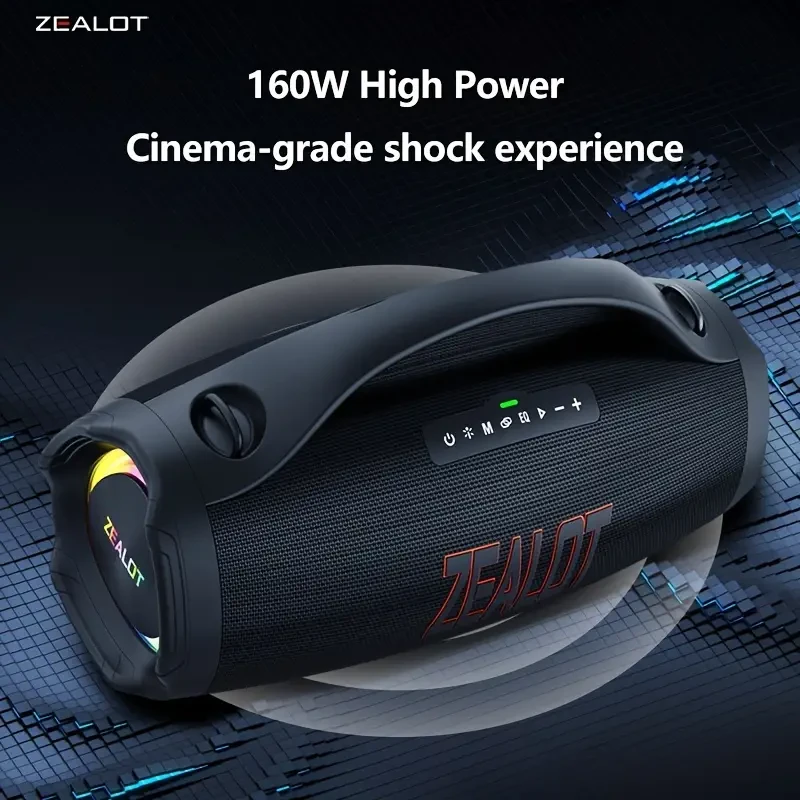 ZEALOT S98 160W Wireless Speaker - Waterproof Outdoor Portable Subwoofer