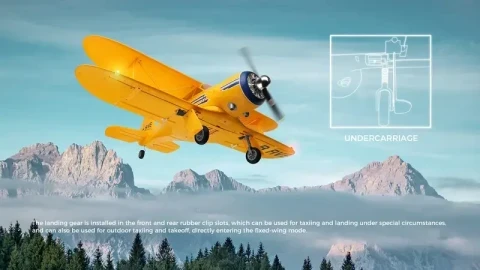 1set Remote-controlled Glider Electric Double-wing Glider, 2.4G Remote-controlled Fighter Brushless Motor Toy Model Cessna Fixed-wing Aircraft Christmas Halloween Gift