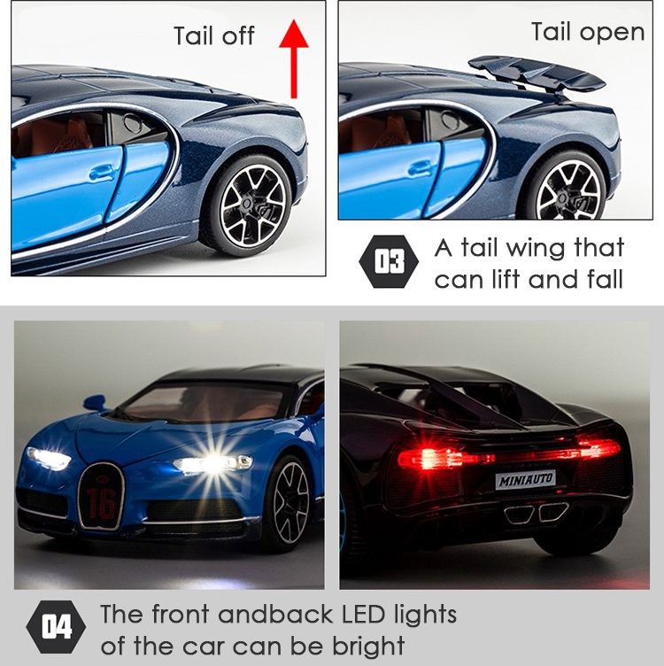 Die Cast Car, BUGATTI Model, 1:32.