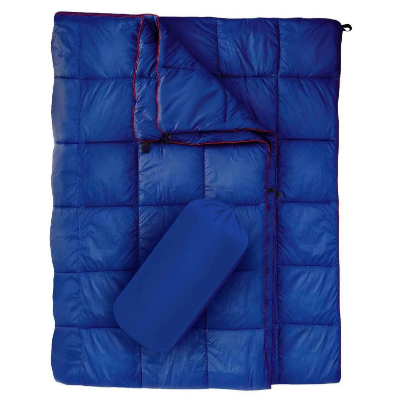 Outdoor Camping Down Blanket Portable Waterproof Hiking Wearable