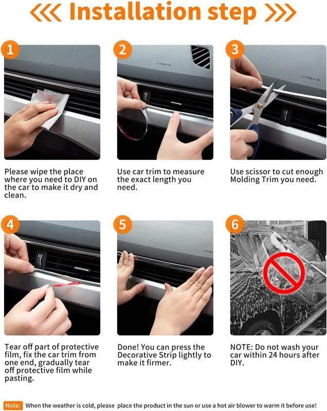 Car Chrome Styling Moulding Trim Strip 12mm x 5M