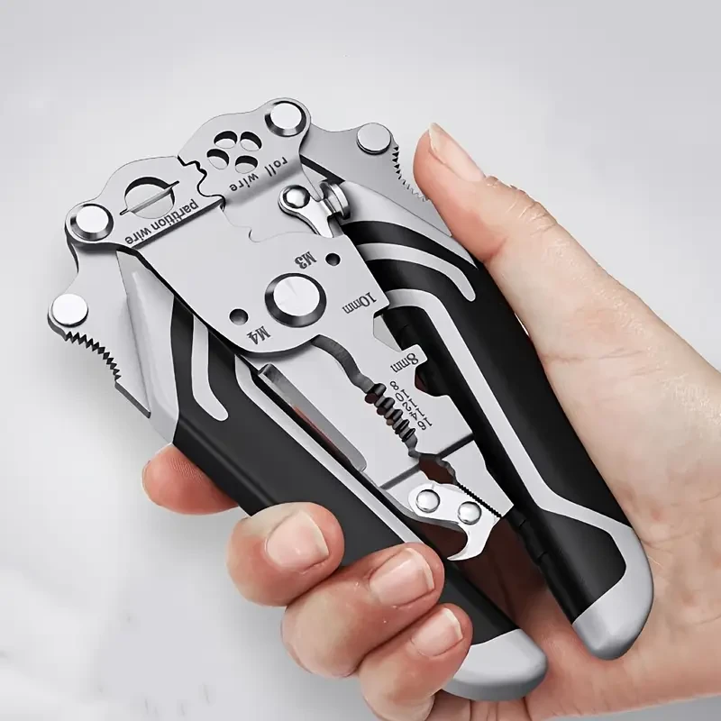 1PC18-in-1 Foldable Wire Stripper Manual Tool for Stripping