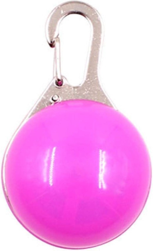 LED Luminous Pet Round Pendant Luminous Dog Tag Pet Charm Dog Flashing Tag Dog Collar Light, Suitable For Pets To Walk At Night