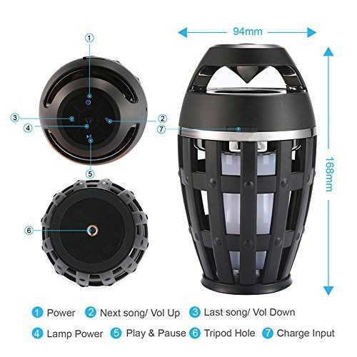 Speaker with LED Flame, Cool Design
