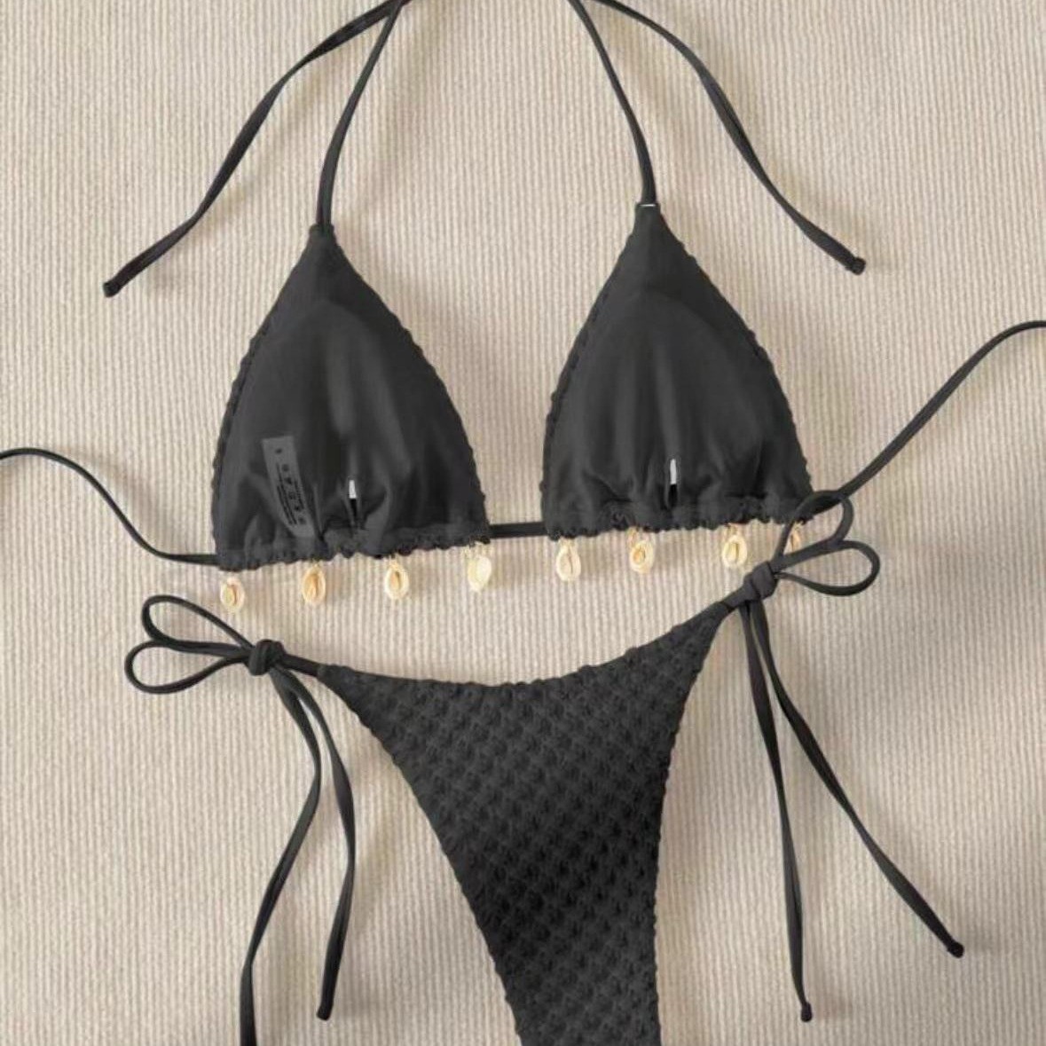 Special Fabric Split Swimsuit Swimwear