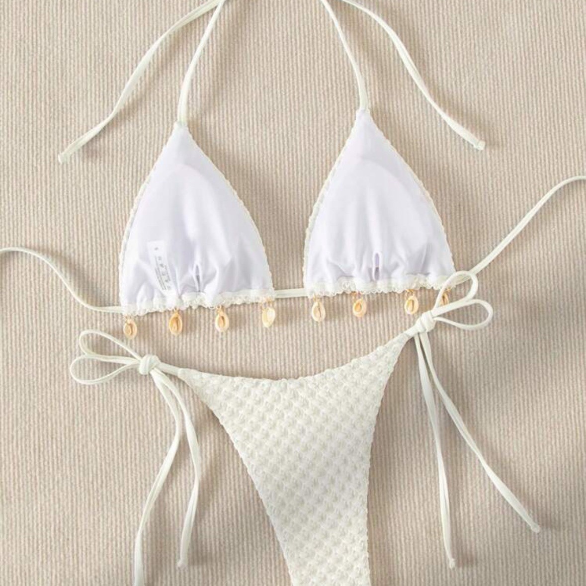 Special Fabric Split Swimsuit Swimwear