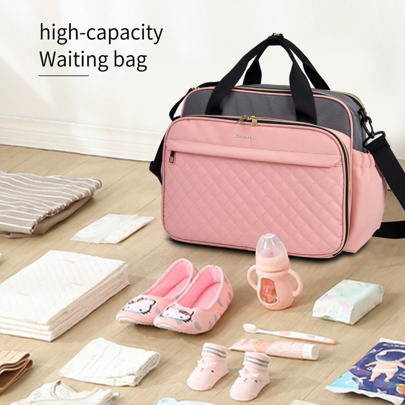 Large Capacity Hand-carrying Multifunctional Crossbody Oxford Cloth Diaper Bag