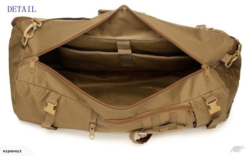 Military Tactical Bag Camping Backpack 60L Sandy Brown
