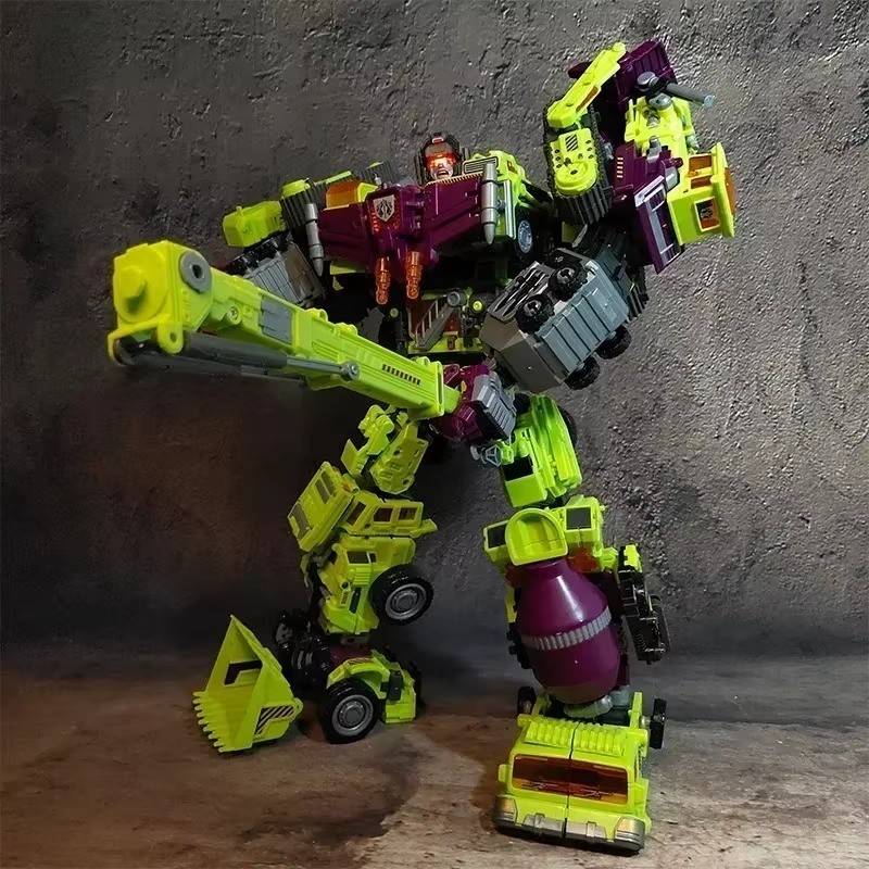 6 IN 1 NBK 42CM Devastator Toy  Transformation KO Robot Car Combination Action Figure