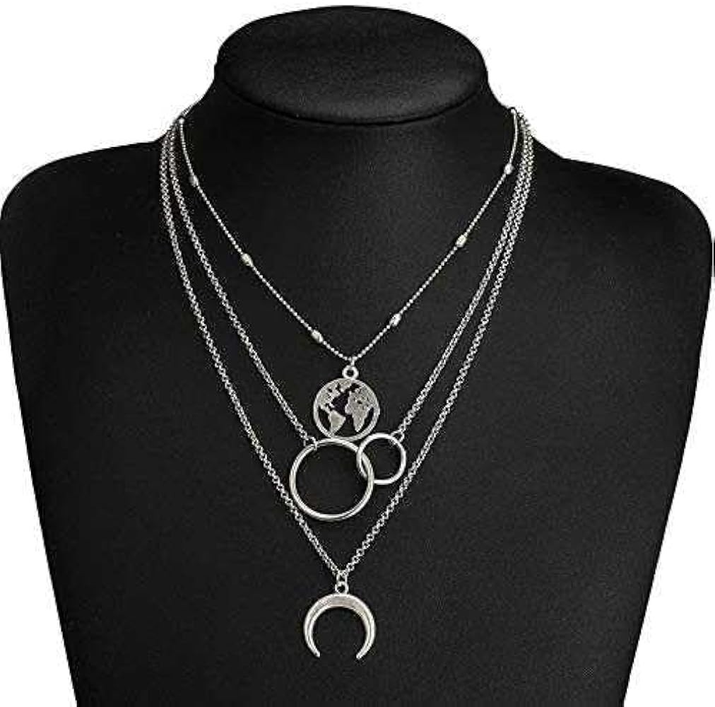 Boho Moon Map Necklace