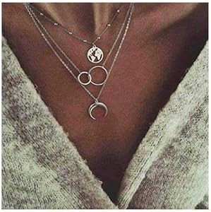 Boho Moon Map Necklace