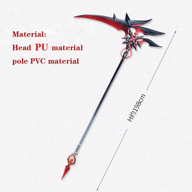 Arlecchino Sickle The Knave  Genshin Impact Cosplay Props Weapons
