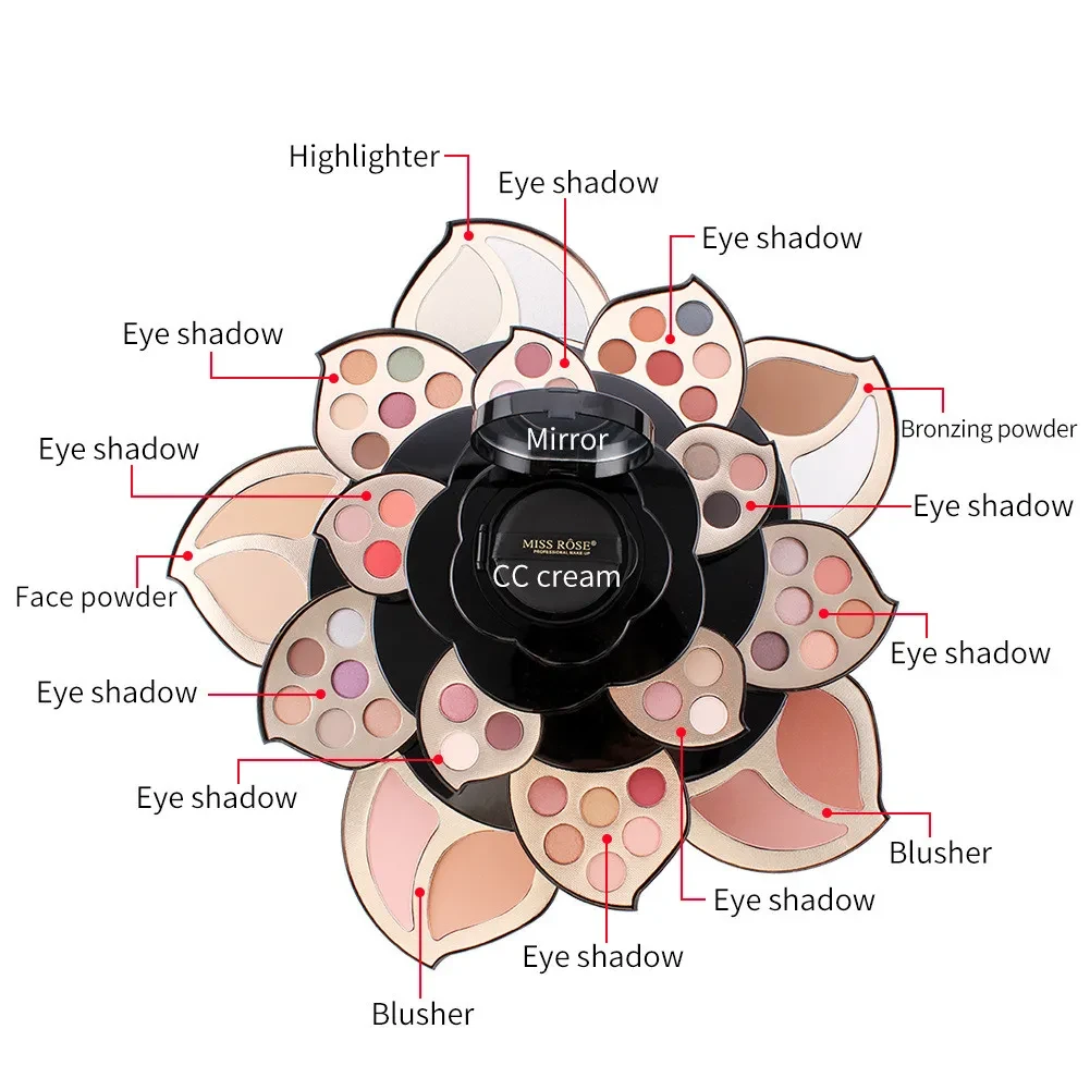 Black Big Plum Multifunctional Makeup Full Set