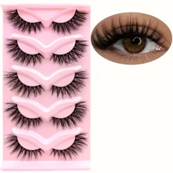 Nethong 25mm Mink False Eye Lashes 6D Three-Dimensional Messy Cross-Eye Lashes Europe and The United States Cross-Border for Eye Lashes