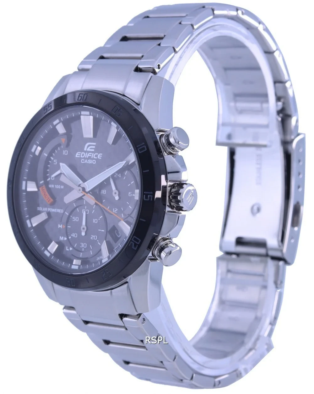 Casio Edifice Chronograph Analog Solar EQS-930DB-1A EQS930DB-1 100M Mens Watch