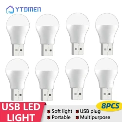 8pcs USB Plug Lamp Computer