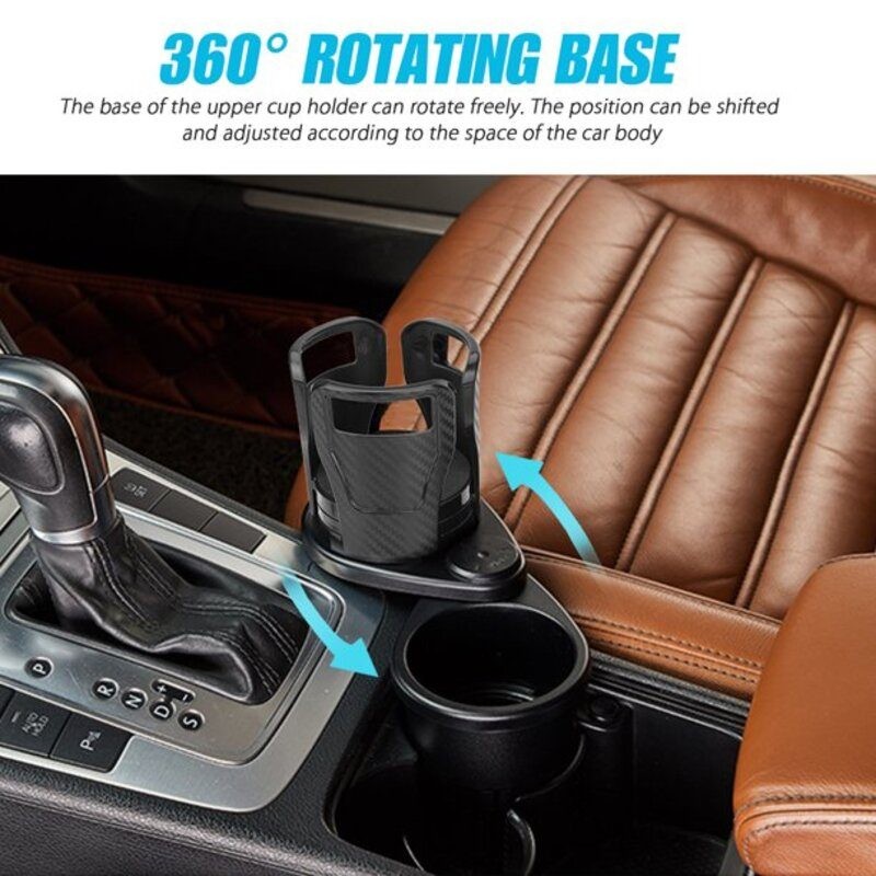 Coffee Beverage Cellphone Food Car Cup Holder Expander Adapter