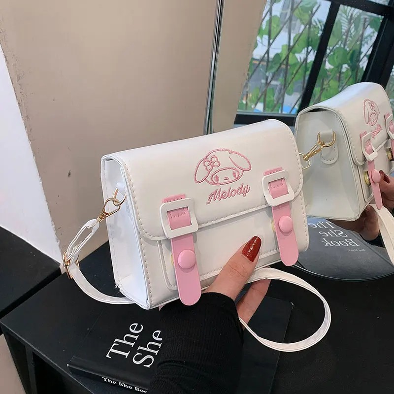 MINISO Disney Sanrio Hello Kitty Cinnamoroll Anime Shoulder Bag  Kawaii Cute Cartoon Backpack for Girls, Ideal Gift